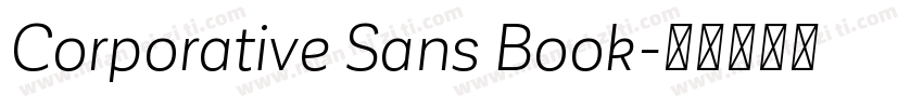 Corporative Sans Book字体转换